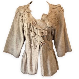 [Anthropologie][Knitted & Knotted] Floral ‘Thicket’ Cardigan Sweater